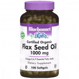   Bluebonnet Nutrition Лляна олія  органічне 1000 мг 100 капсул (BLB0922)