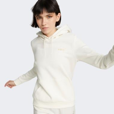 PUMA Біла жіноча кофта  ESS+ Embroidery Hoodie FL 670004/99 - зображення 1