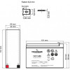 Tecnoware 12V 7.2Ah (EACPE12V7A2TWP) - зображення 2