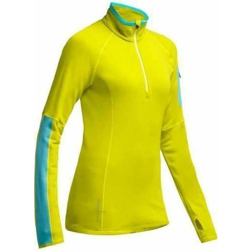 Icebreaker Термокофта  Atom LS Zip WMN chartreuse/glacier/white S (101 474 701 S) - зображення 1