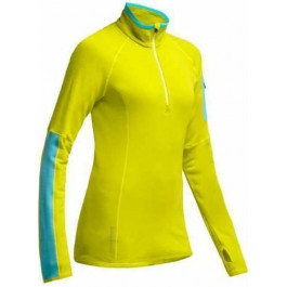   Icebreaker Термокофта  Atom LS Zip WMN chartreuse/glacier/white M (101 474 701 M)