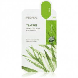   MediHeal Essential Mask Teatree заспокійлива косметична марлева маска проти акне 27 мл