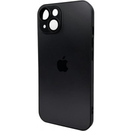   AG Glass Matt Frame Color Logo for Apple iPhone 15 Graphite Black (AGMattFrameiP15Black)