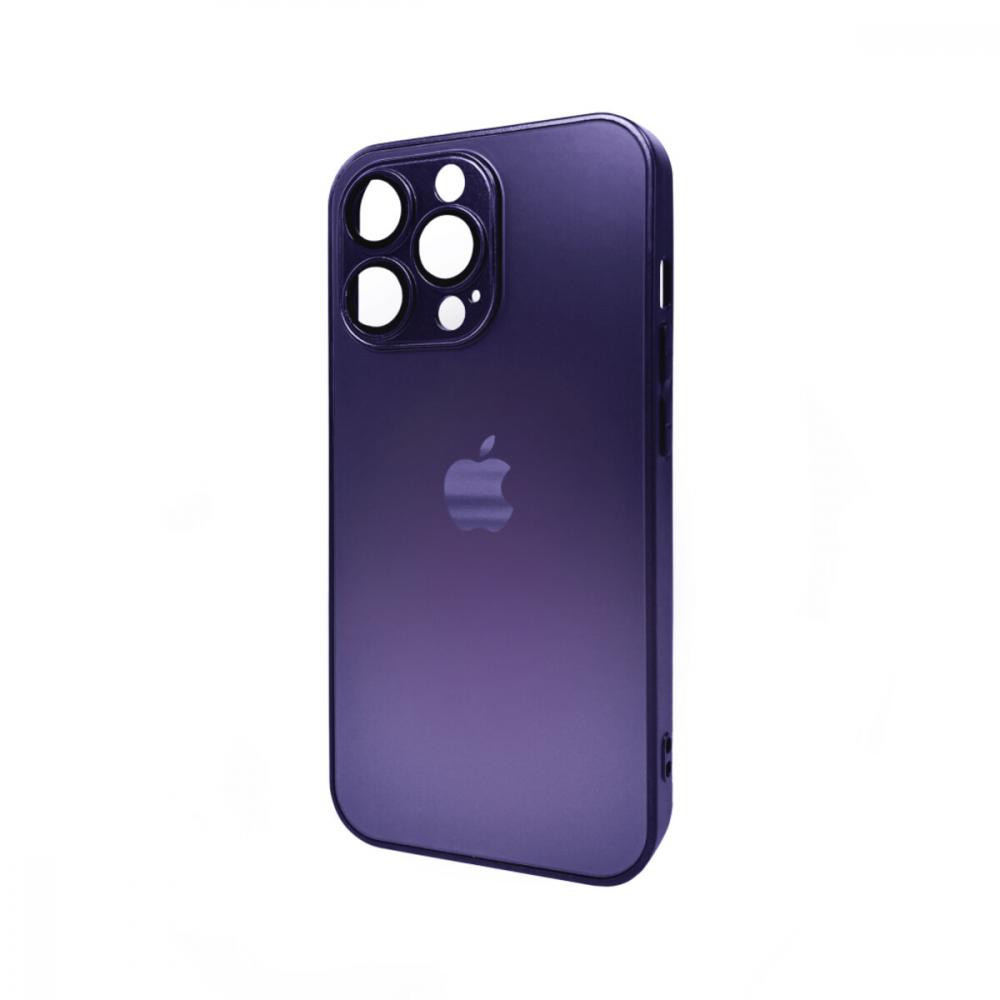 AG Glass Matt Frame Color Logo for Apple iPhone 13 Pro Deep Purple (AGMattFrameiP13PPurple) - зображення 1