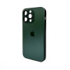 AG Glass Matt Frame Color Logo for Apple iPhone 14 Pro Max Cangling Green (AGMattFrameiP14PMGreen) - зображення 1