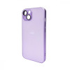 AG Glass Matt Frame Color Logo for Apple iPhone 13 Light Purple (AGMattFrameiP13LPurple) - зображення 1