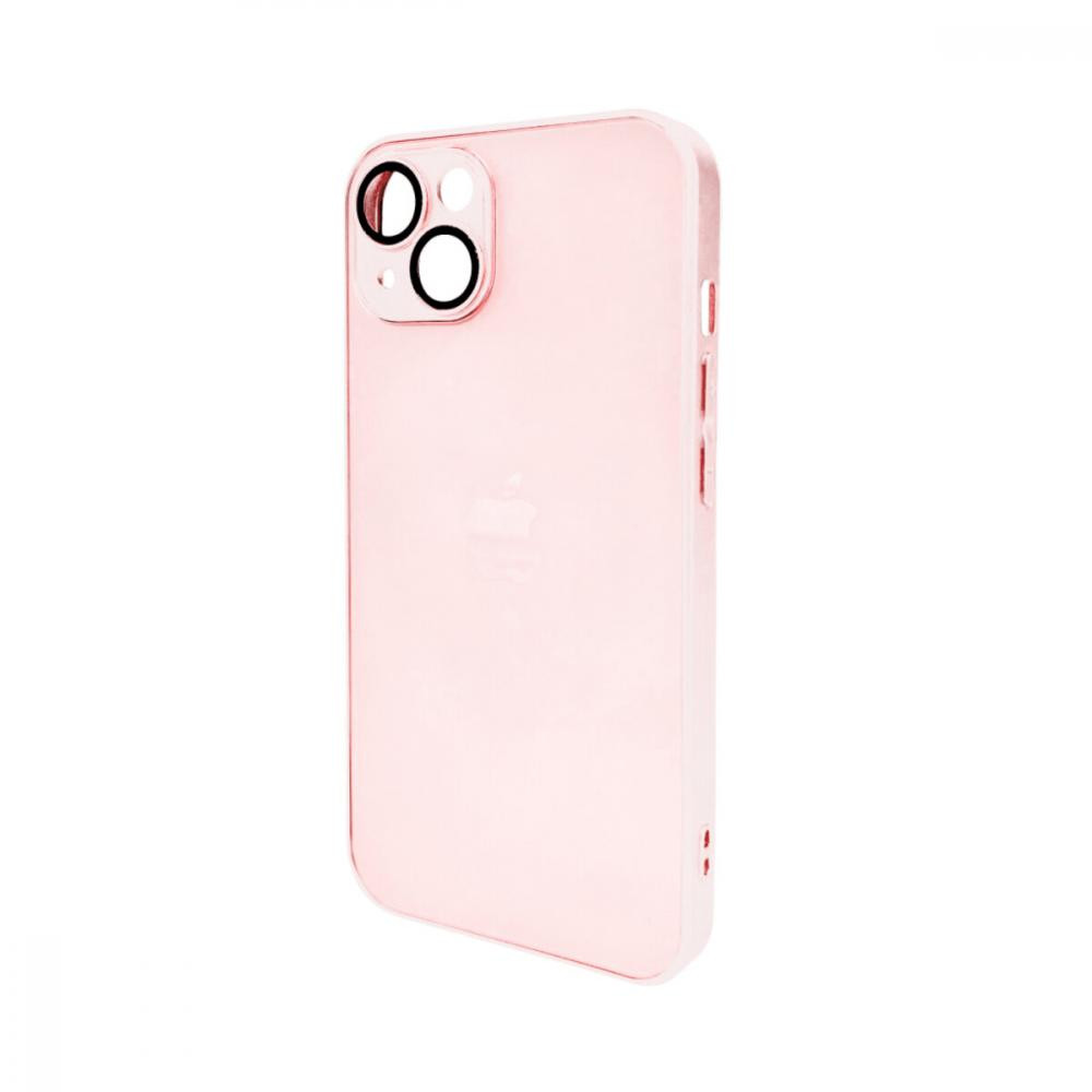 AG Glass Matt Frame Color Logo for Apple iPhone 13 Chanel Pink (AGMattFrameiP13Pink) - зображення 1