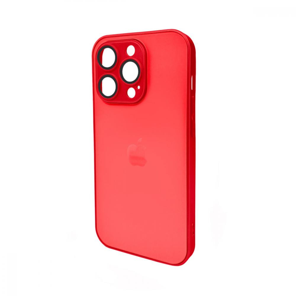 AG Glass Matt Frame Color Logo for Apple iPhone 15 Pro Coke Red (AGMattFrameiP15PRed) - зображення 1