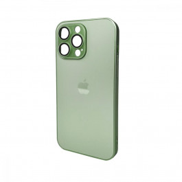   AG Glass Matt Frame Color Logo for Apple iPhone 15 Pro Max Light Green (AGMattFrameiP15PMLGreen)