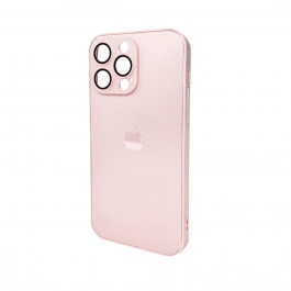   AG Glass Matt Frame Color Logo for Apple iPhone 15 Pro Max Chanel Pink (AGMattFrameiP15PMPink)