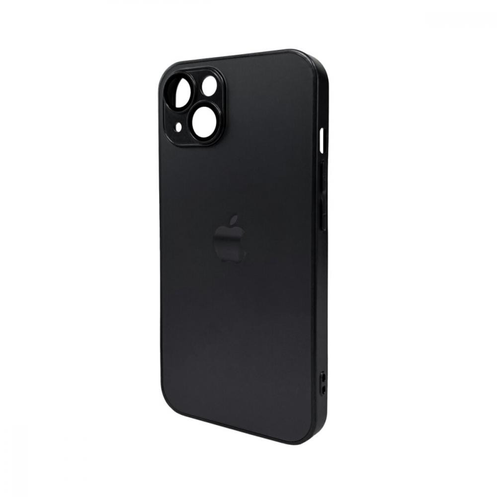 AG Glass Matt Frame Color Logo for Apple iPhone 13 Graphite Black (AGMattFrameiP13Black) - зображення 1