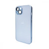 AG Glass Matt Frame Color Logo for Apple iPhone 13 Sierra Blue (AGMattFrameiP13LBlue) - зображення 1