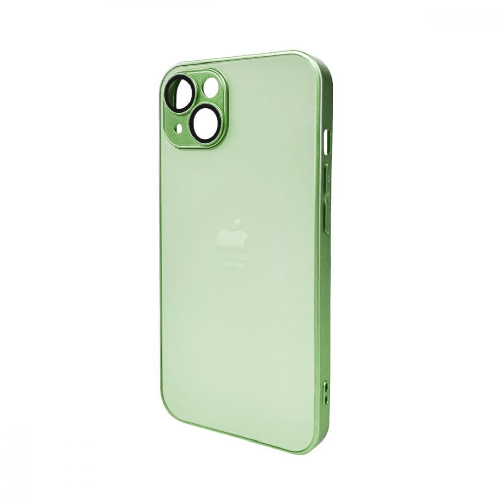 AG Glass Matt Frame Color Logo for Apple iPhone 12 Light Green (AGMattFrameiP12LGreen) - зображення 1