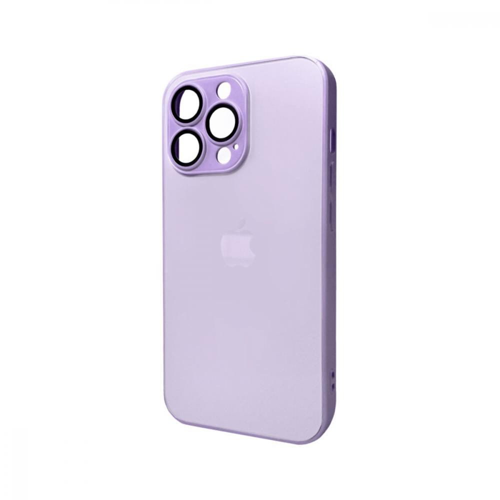 AG Glass Matt Frame Color Logo for Apple iPhone 12 Pro Max Light Purple (AGMattFrameiP12PMLPurple) - зображення 1