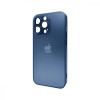 AG Glass Matt Frame Color Logo for Apple iPhone 13 Pro Navy Blue (AGMattFrameiP13PBlue) - зображення 1