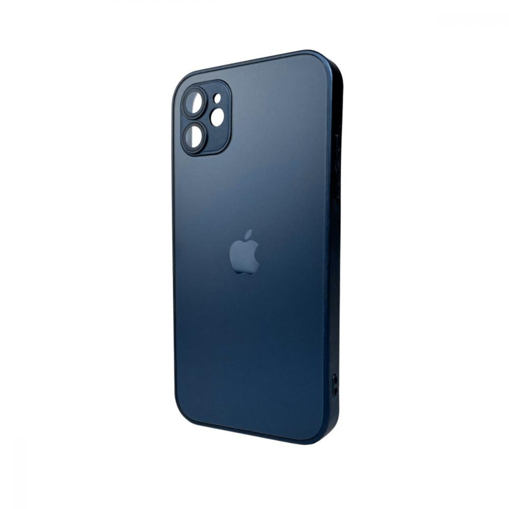 AG Glass Matt Frame Color Logo for Apple iPhone 11 Navy Blue (AGMattFrameiP11Blue) - зображення 1