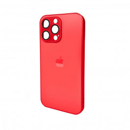   AG Glass Matt Frame Color Logo for Apple iPhone 15 Pro Max Coke Red (AGMattFrameiP15PMRed)