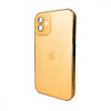 AG Glass Sapphire Frame MagSafe Logo for Apple iPhone 12 Gold (AGSappiFRP12Gold) - зображення 1