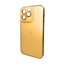   AG Glass Sapphire Frame MagSafe Logo for Apple iPhone 15 Pro Max Gold (AGSappiFRP15PMGold)