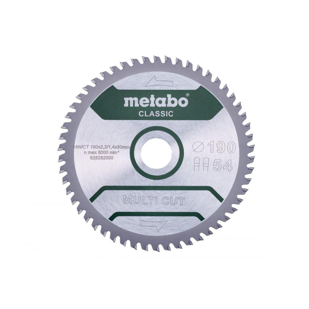 Metabo Multi Cut - Classic 190x30x54T - зображення 1