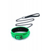 NS Novelties Нашийник з повідцем  ELECTRA COLLAR & LEASH GREEN (NS280959) - зображення 1