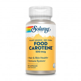   Solaray Food Carotene 500 mcg, 30 капсул