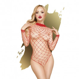   Penthouse Боді у велику сітку  Scandalous red (XL) (P4015439)