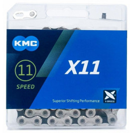   KMC Ланцюг KMC X11 Silver/Black (CHA-261) (4715575890302)