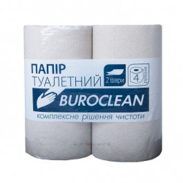   Buroclean Туалетний папір  сірий 4 рулони (4823078928672)