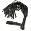 DS Fetish Плетка Leather Turkish Head Knot, Black (F61266) - зображення 3