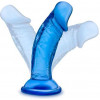 Blush Novelties B yours SWEET N SMALL 4inch DILDO BLUE (T331111) - зображення 3