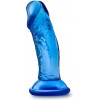 Blush Novelties B yours SWEET N SMALL 4inch DILDO BLUE (T331111) - зображення 4