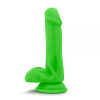 Blush Novelties NEO ELITE COCK W. BALLS NEON GREEN (T331187) - зображення 2