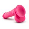 Blush Novelties NEO ELITE COCK W. BALLS NEON PINK (T331186) - зображення 4