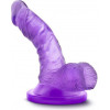 Blush Novelties Маленький дилдо фиолетовый NATURALLY YOURS 4INCH MINI COCK PURPLE (T330669) - зображення 4