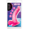 Blush Novelties Мини дилдо розовый NATURALLY YOURS 4INCH MINI COCK PINK (T330670) - зображення 2