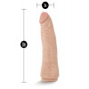 Blush Novelties Реалистичная насадка для страпона LOCK ON 7.5INCH REALISTIC LOCK ON DILDO (T331329) - зображення 4