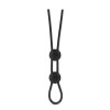 Blush Novelties Регулируемое эрекционное кольцо STAY HARD DOUBLE LOOP BLACK (T331085) - зображення 1