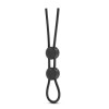 Blush Novelties Регулируемое эрекционное кольцо STAY HARD DOUBLE LOOP BLACK (T331085) - зображення 3