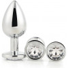 Dream toys Набор анальных пробок Dream Toys GLEAMING LOVE SILVER PLUG SET (DT21788) - зображення 1