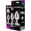 Dream toys Набор анальных пробок Dream Toys GLEAMING LOVE SILVER PLUG SET (DT21788) - зображення 2