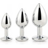 Dream toys Набор анальных пробок Dream Toys GLEAMING LOVE SILVER PLUG SET (DT21788) - зображення 3