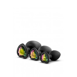   Blush Novelties Набор анальных пробок LUXE BLING PLUGS TRAINING KIT BLACK (T330852)