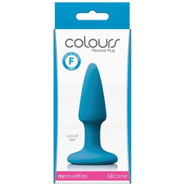   NS Novelties Анальная пробка COLOURS PLEASURES MINI PLUG BLUE (T280727)