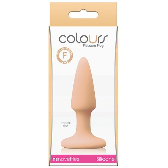 NS Novelties Анальная пробка COLOURS PLEASURES MINI PLUG FLESH (T280723) - зображення 1