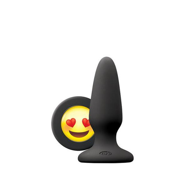 NS Novelties Анальная пробка MOJIS ILY MEDIUM BLACK (T280677) - зображення 1