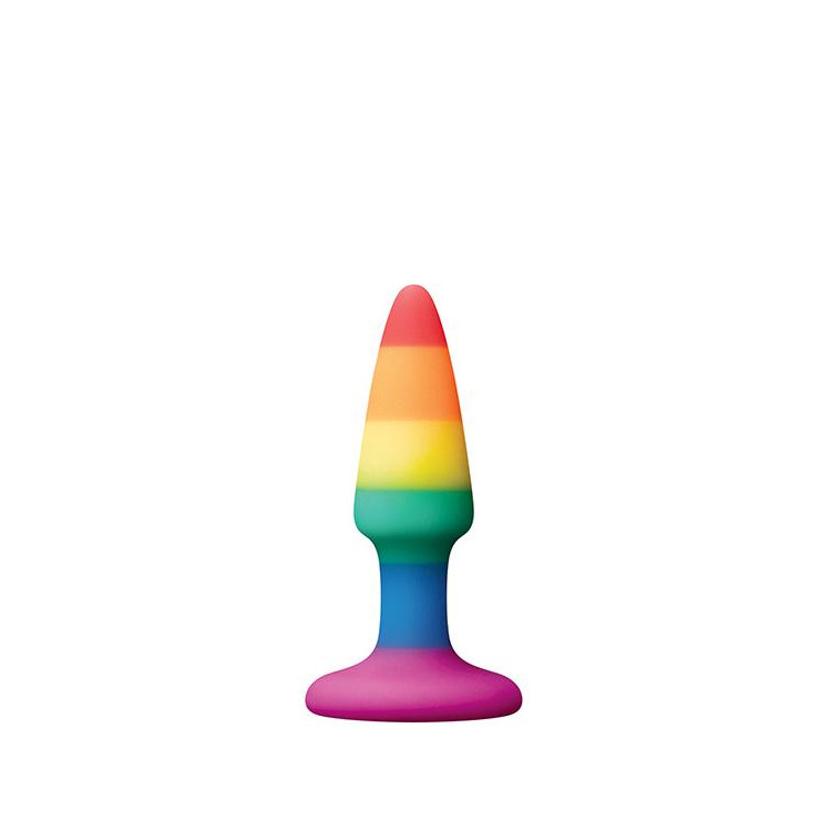 Dream toys Анальная пробка DREAM TOYS COLOURFUL LOVE RAINBOW ANAL PLUG MINI (DT21741) - зображення 1