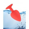 Loveshop Анальная пробка Red Silicone Light Blue, M (820122) - зображення 4