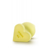 Blush Novelties Анальный плаг PLAY WITH ME CANDY HEART SPANK ME YELLOW (T330541) - зображення 3