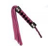 Loveshop Плетка из замши ромб FLOGGER BLACK/PINK (F61418) - зображення 1